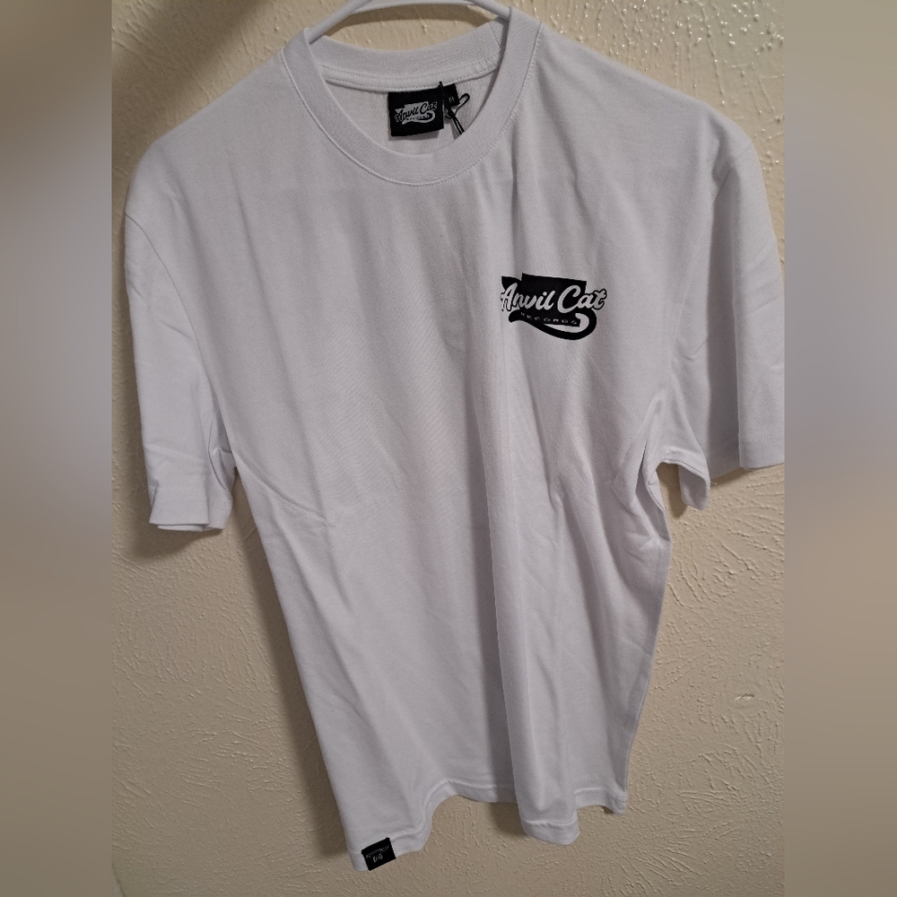 Lovejoy Anvil Cat Records Classic Tee - White (Medium)